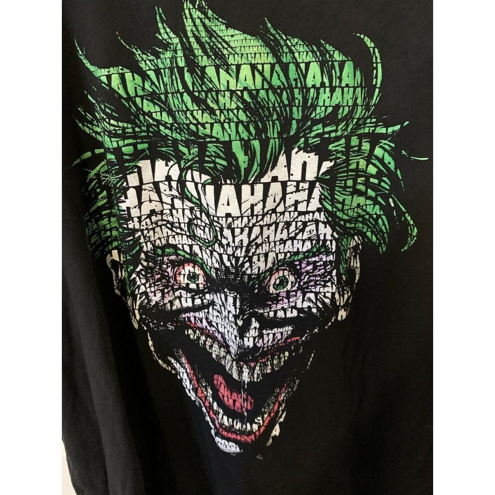 DC Comics The Joker Hahaha Men’s Sz 2XL T-Shirt Black